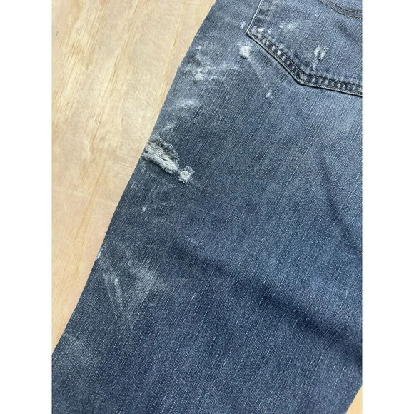 Carhartt Men’s Jeans Distressed 36x28 Workwear Denim Leg Straight - Picture 5 of 6